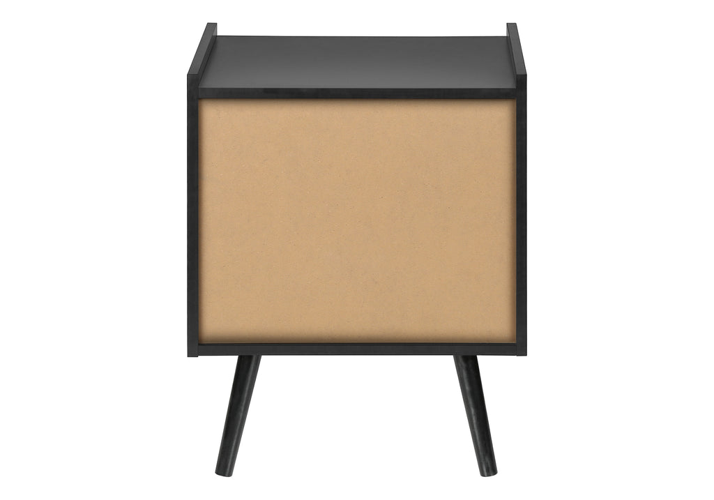 ACCENT TABLE - 24""H / BLACK END TABLE WITH 1 DRAWER