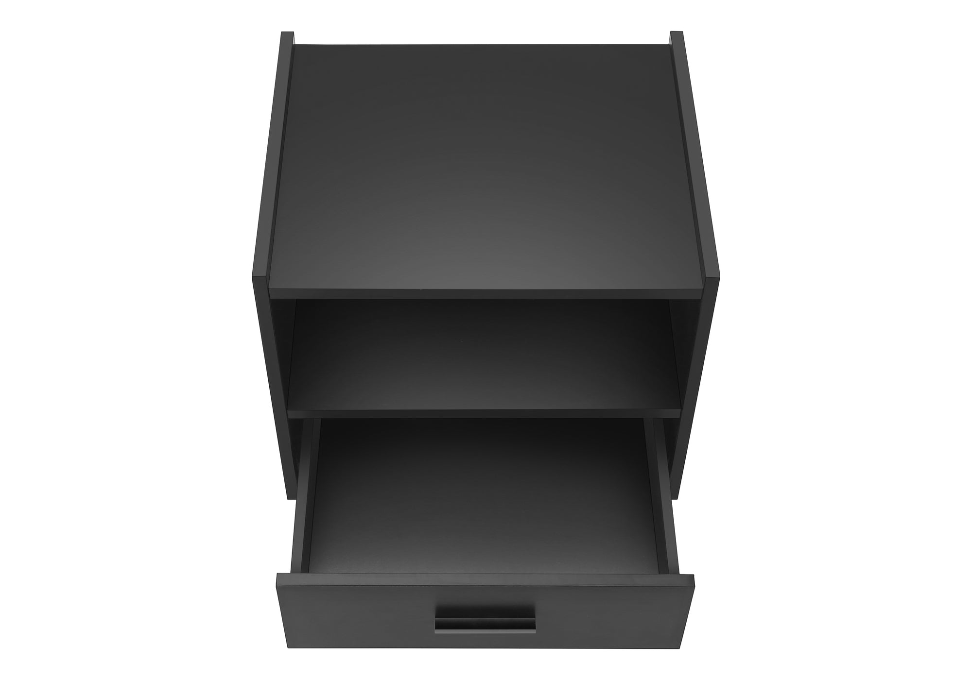 ACCENT TABLE - 24""H / BLACK END TABLE WITH 1 DRAWER