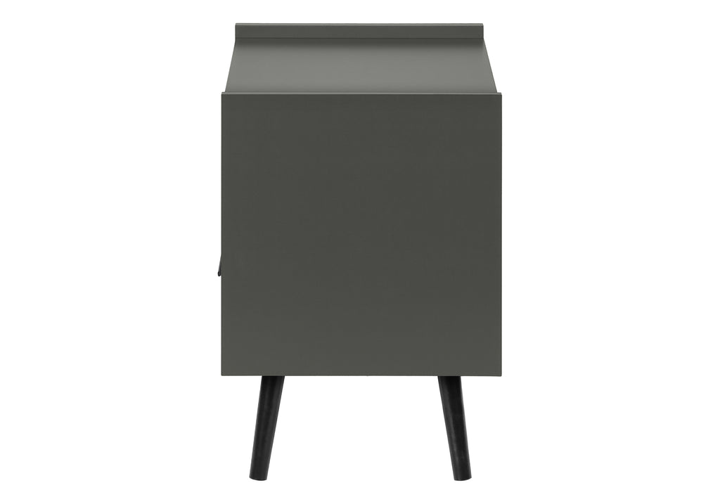 ACCENT TABLE - 24""H / GREY END TABLE WITH 1 DRAWER