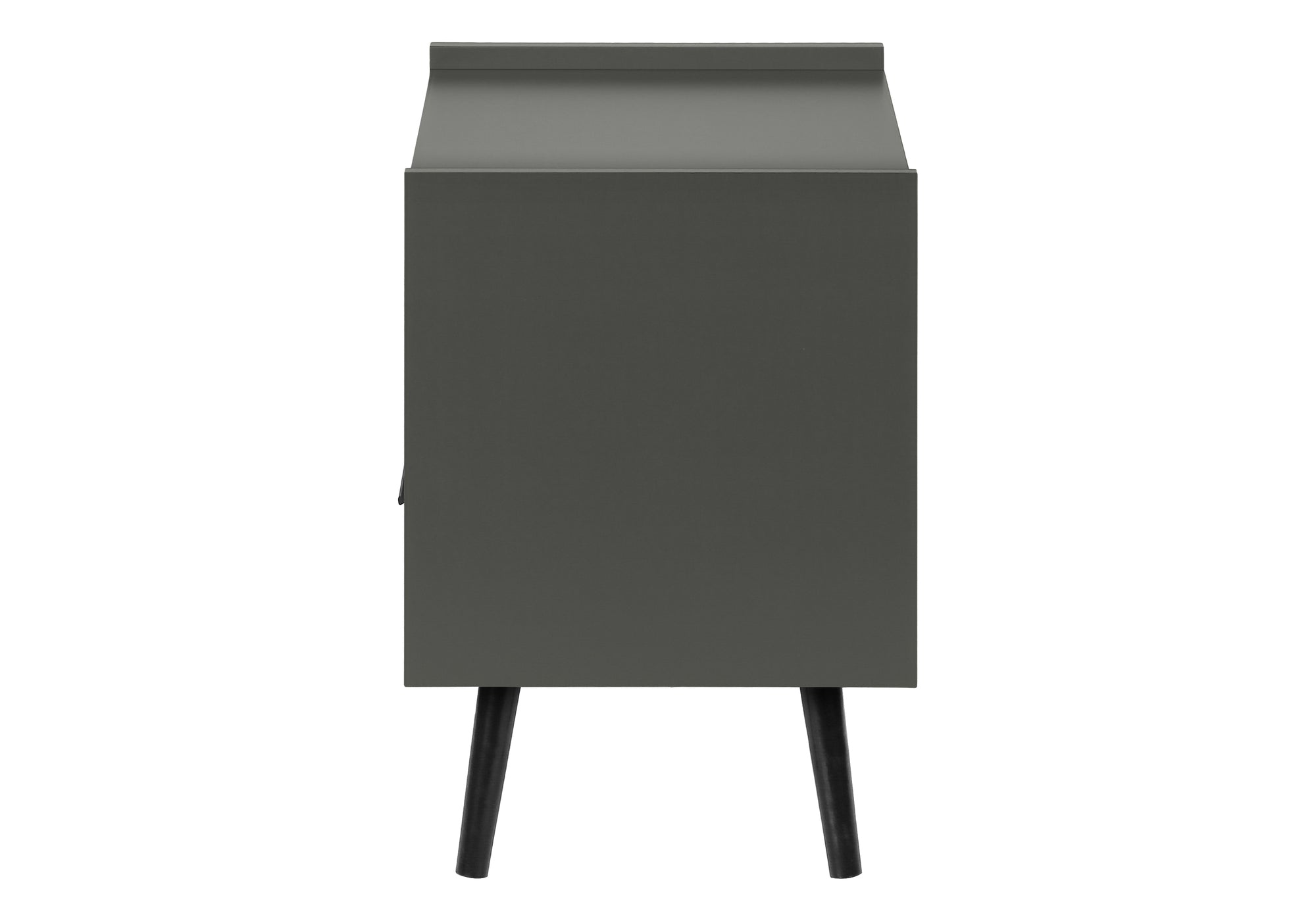 ACCENT TABLE - 24""H / GREY END TABLE WITH 1 DRAWER