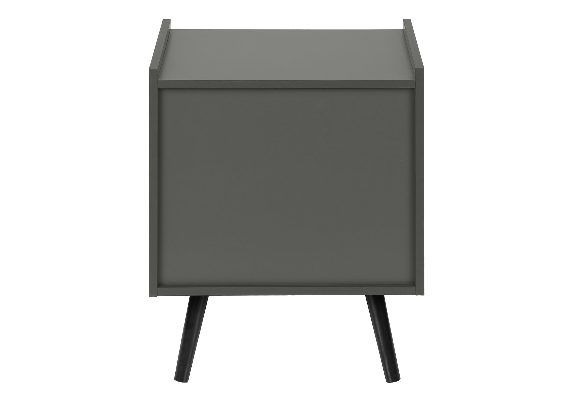 ACCENT TABLE - 24""H / GREY END TABLE WITH 1 DRAWER
