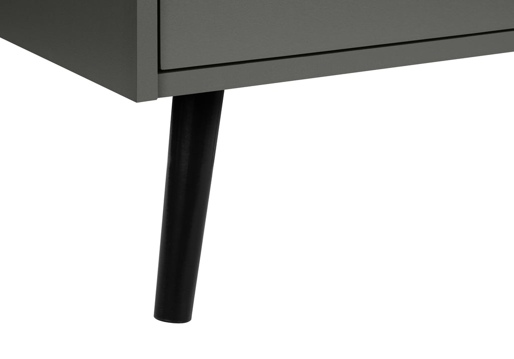 ACCENT TABLE - 24""H / GREY END TABLE WITH 1 DRAWER