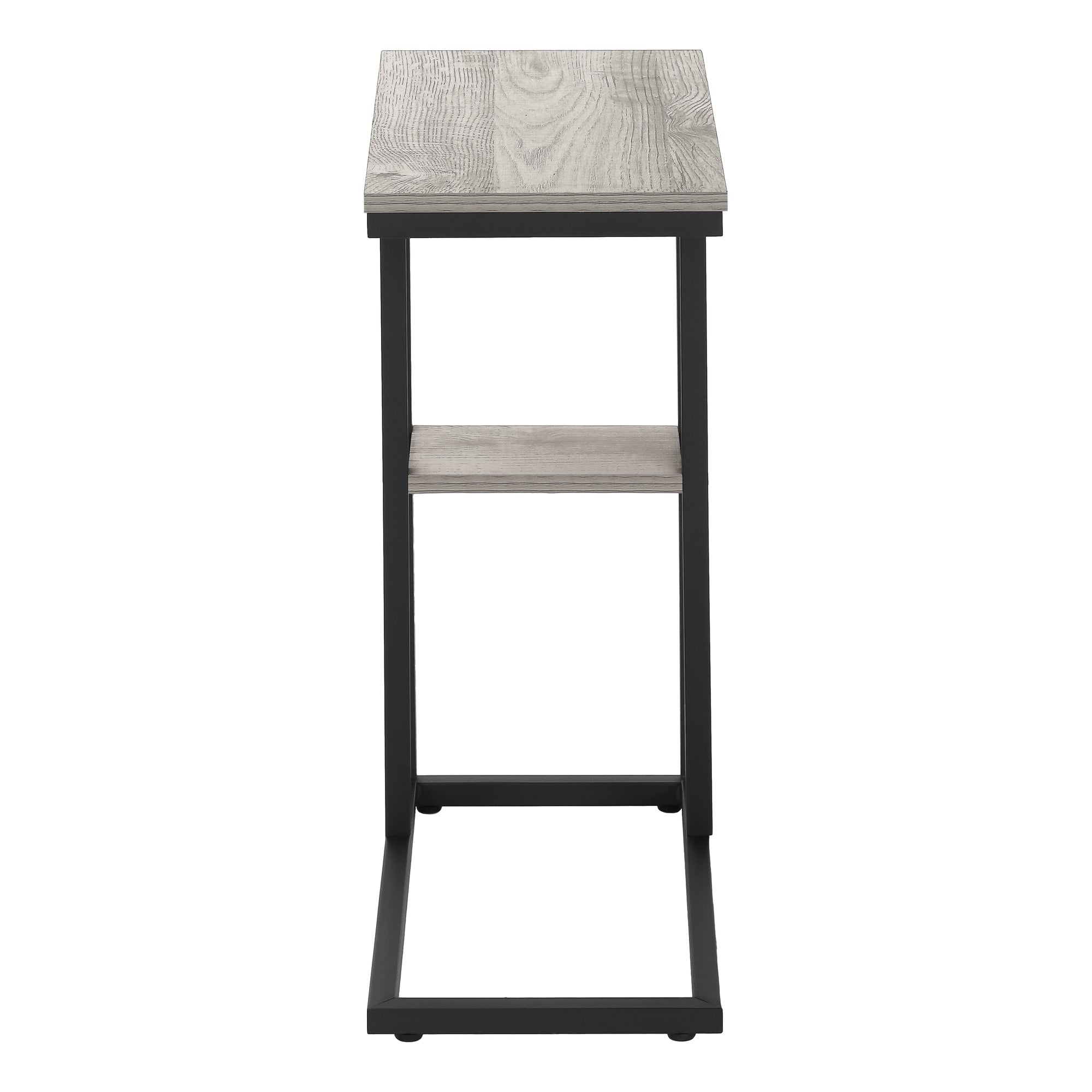 ACCENT TABLE - 25""H / GREY / BLACK METAL