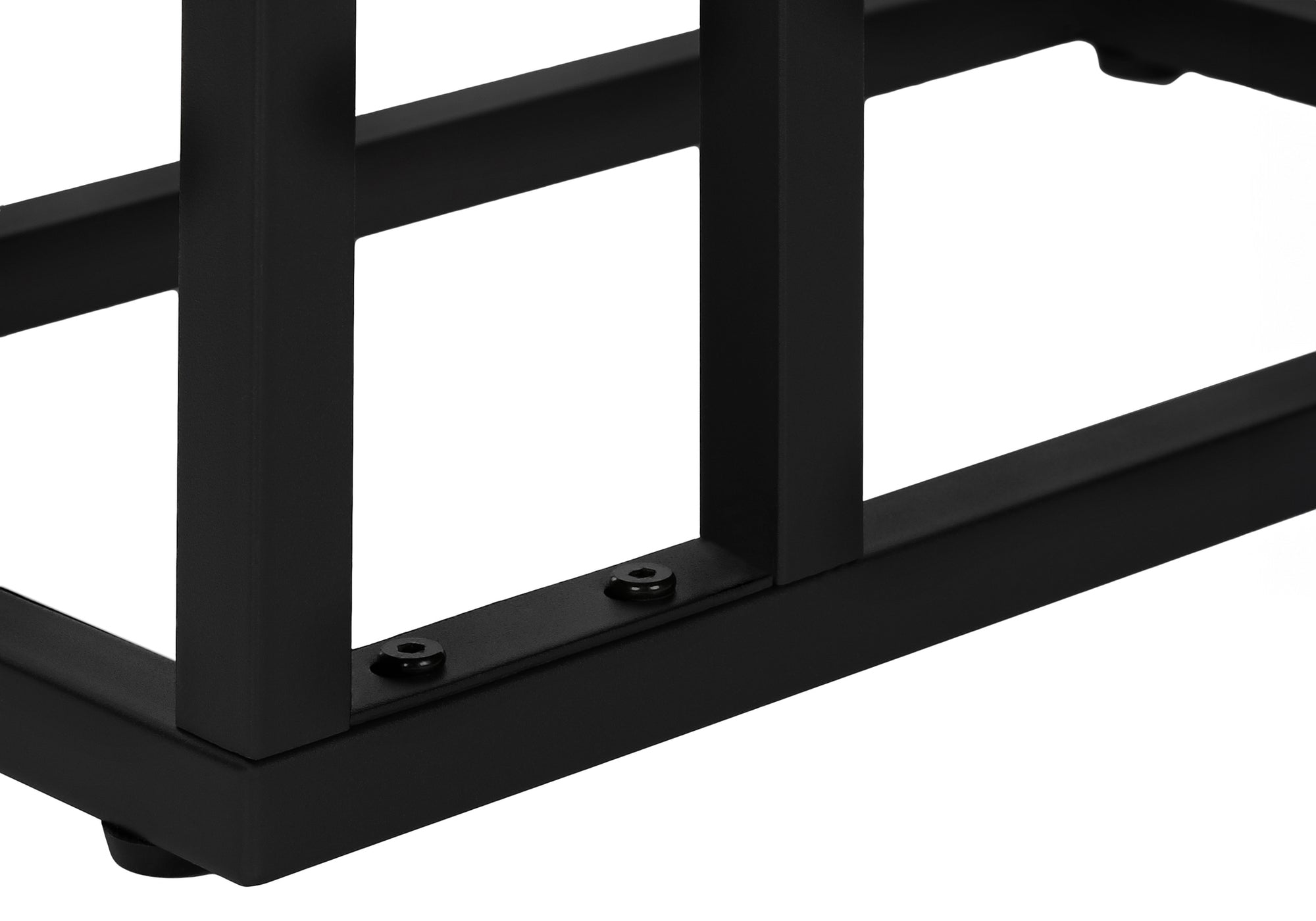 ACCENT TABLE - 25""H / GREY / BLACK METAL