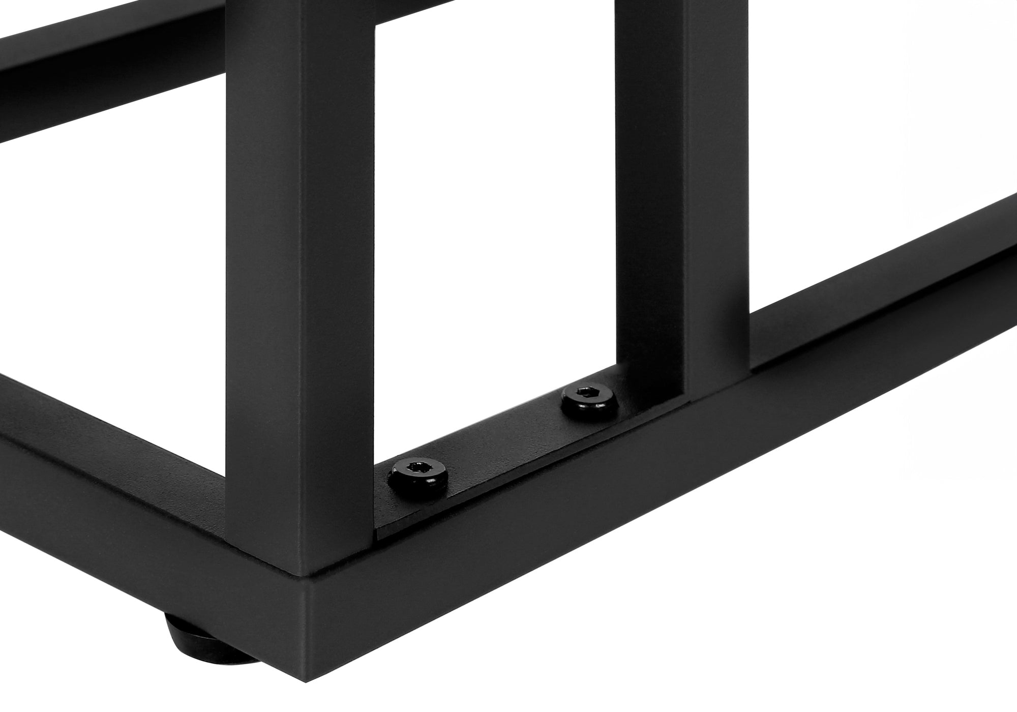 ACCENT TABLE - 25""H / DARK TAUPE / BLACK METAL