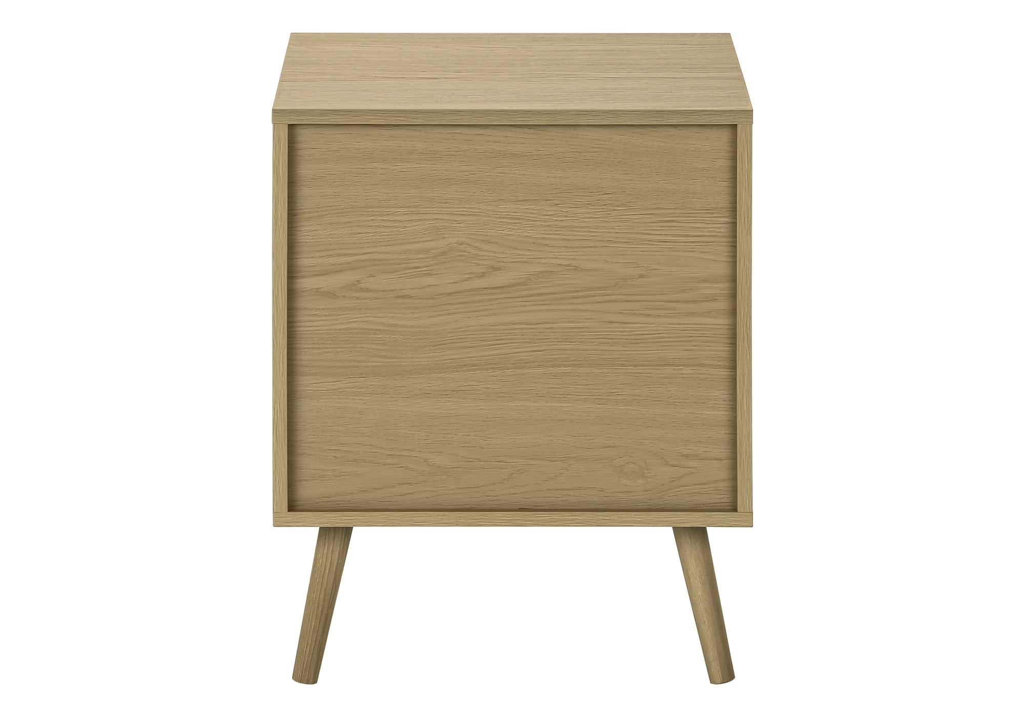ACCENT TABLE - 24""H / NATURAL END TABLE - 2 DRAWERS