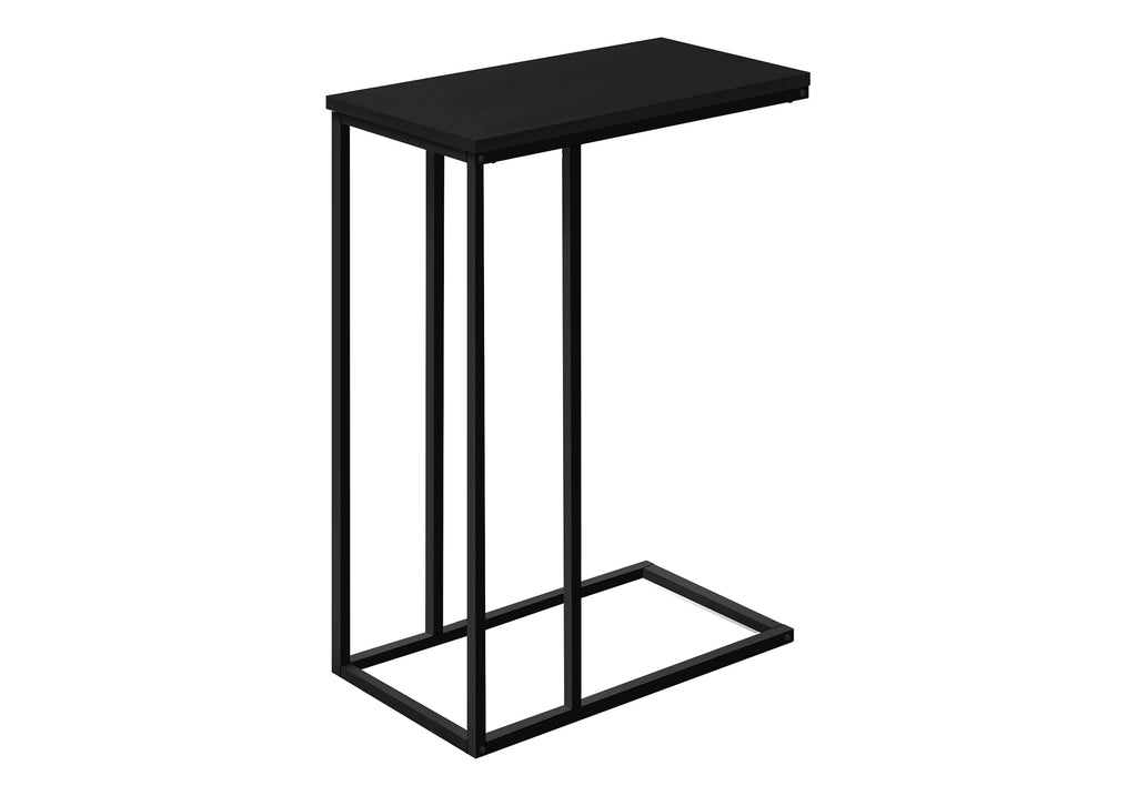 ACCENT TABLE - 25""H / BLACK / BLACK METAL