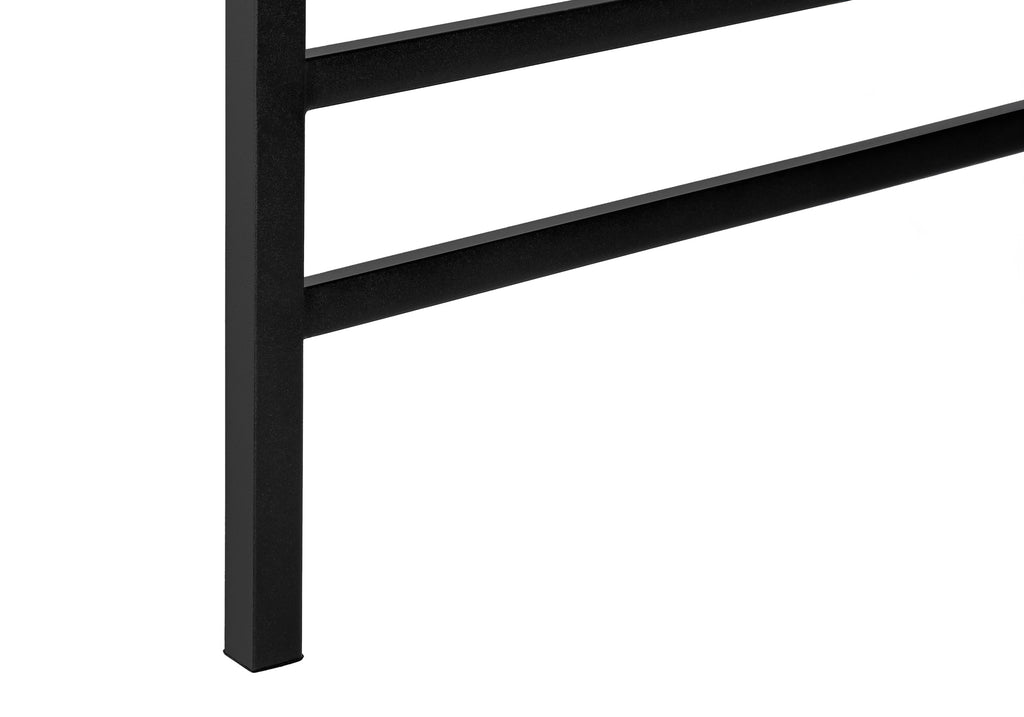 COFFEE TABLE - 40""L / DARK TAUPE / BLACK METAL