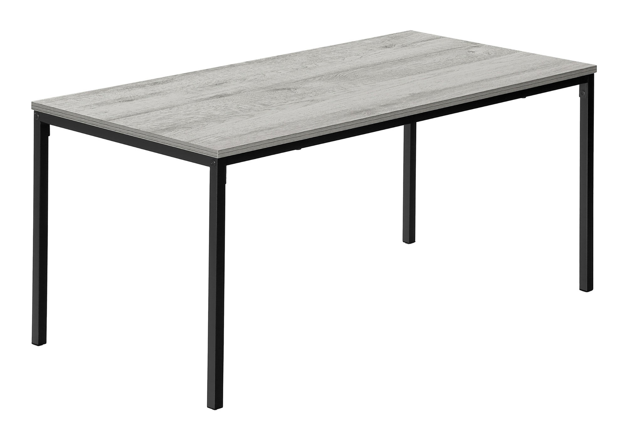 COFFEE TABLE - 40""L / GREY / BLACK METAL