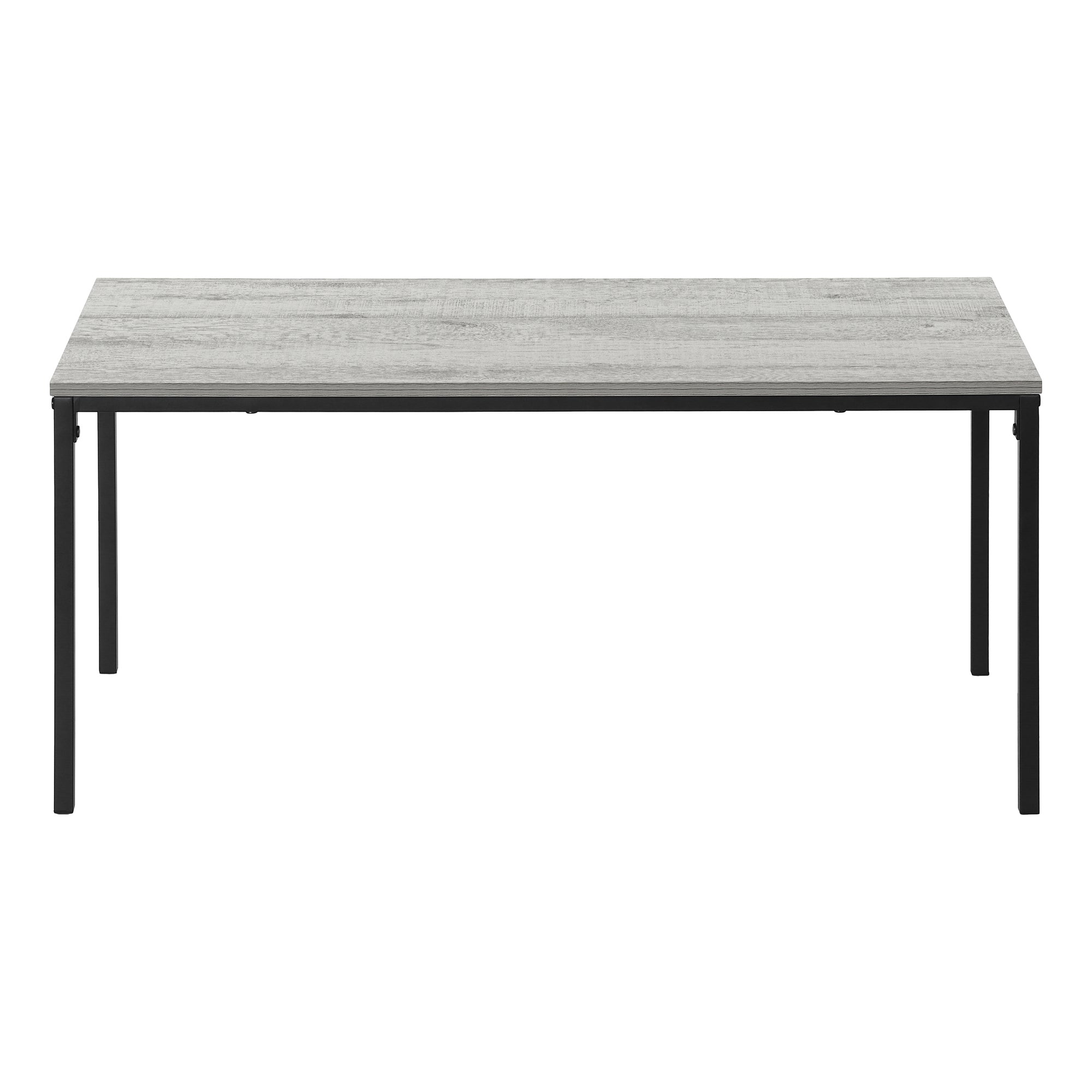 COFFEE TABLE - 40""L / GREY / BLACK METAL