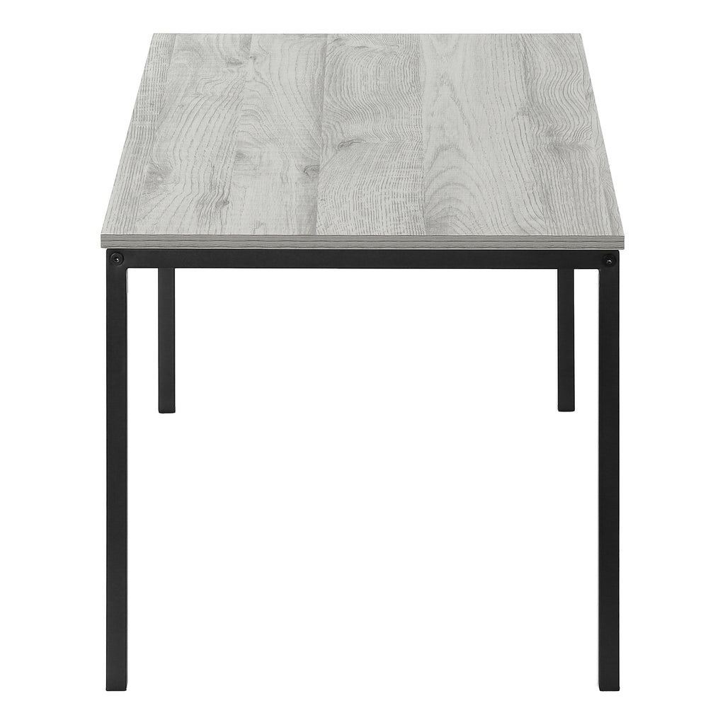 COFFEE TABLE - 40""L / GREY / BLACK METAL