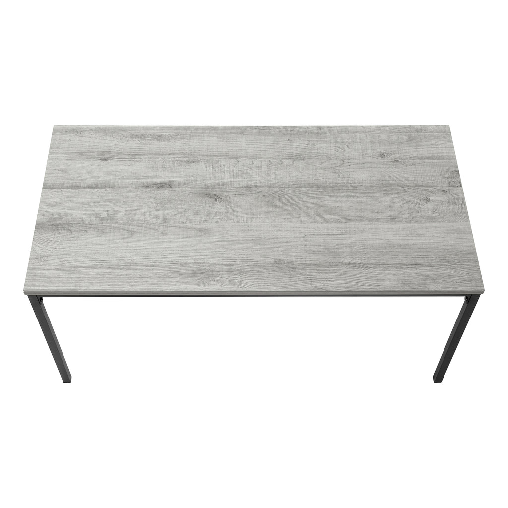 COFFEE TABLE - 40""L / GREY / BLACK METAL