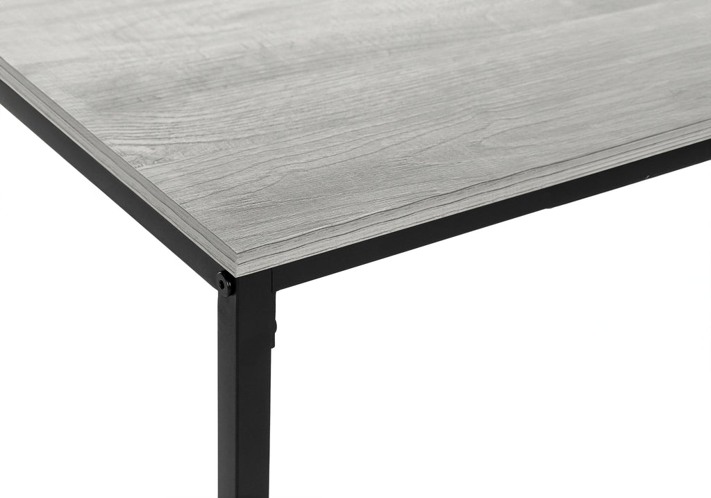 COFFEE TABLE - 40""L / GREY / BLACK METAL