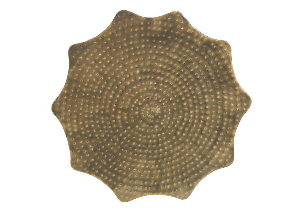 ACCENT TABLE - 22""H / GOLD IRON METAL END TABLE