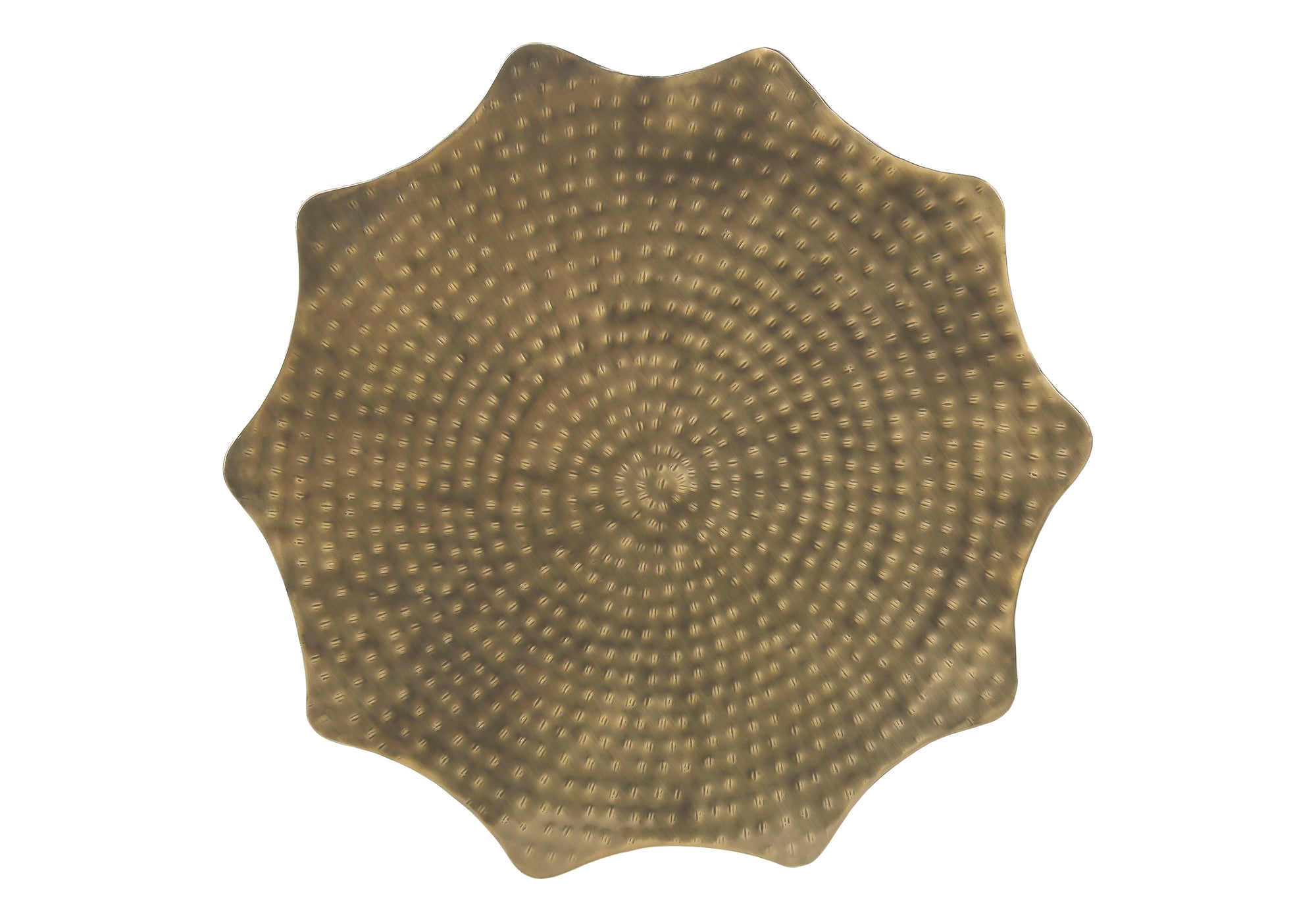 ACCENT TABLE - 22""H / GOLD IRON METAL END TABLE