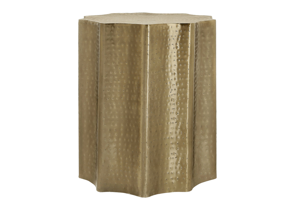 ACCENT TABLE - 22""H / GOLD IRON METAL END TABLE