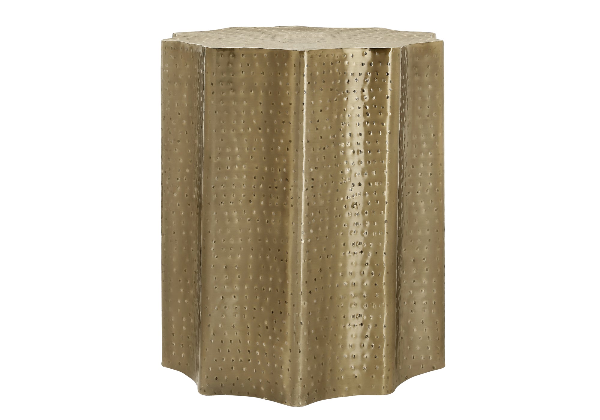 ACCENT TABLE - 22""H / GOLD IRON METAL END TABLE