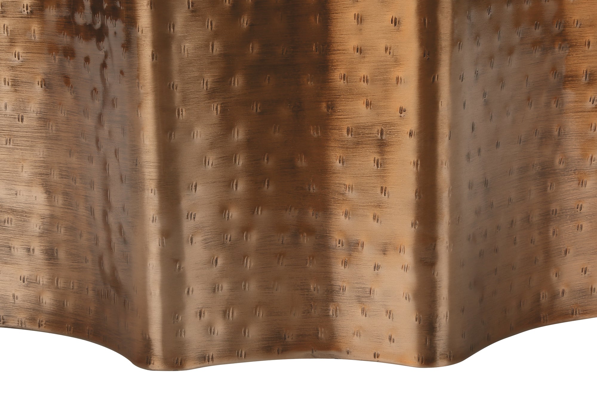 ACCENT TABLE - 22""H / ANTIQUE COPPER IRON METAL END TABLE