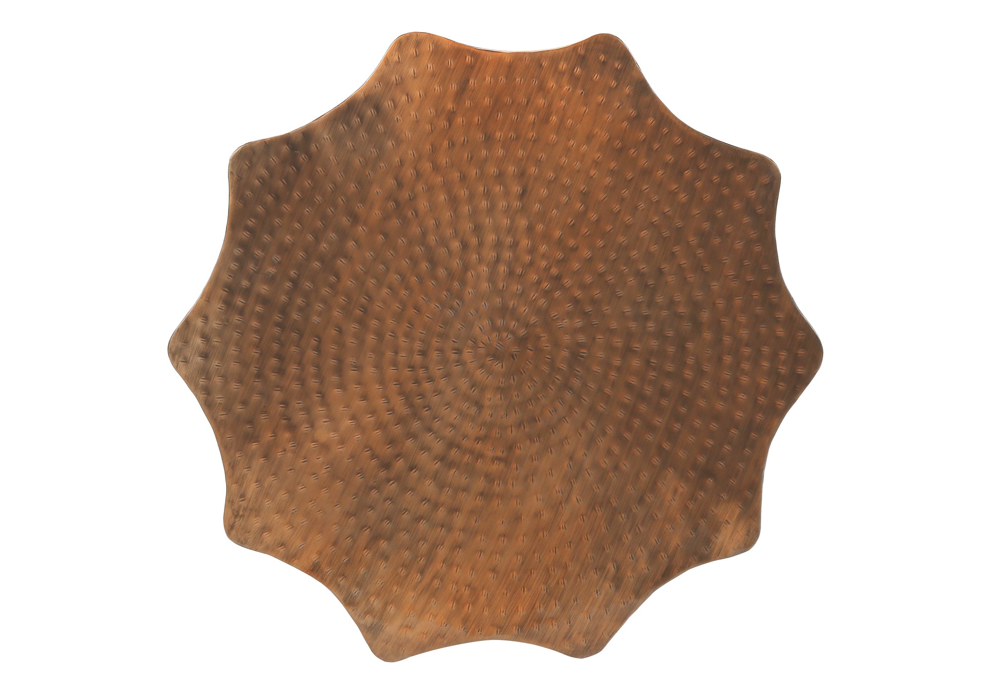 ACCENT TABLE - 22""H / ANTIQUE COPPER IRON METAL END TABLE