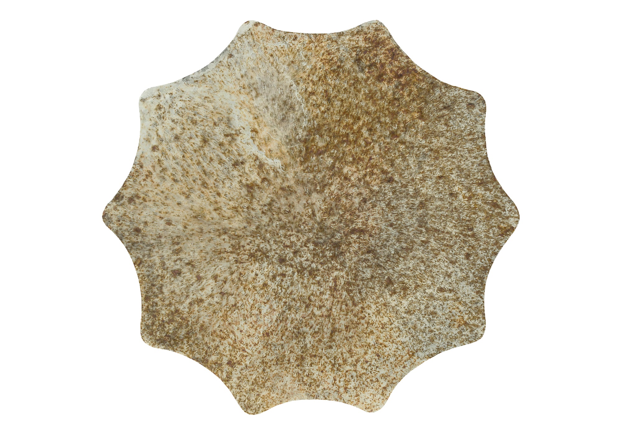 ACCENT TABLE - 22""H / ANTIQUE GOLD IRON METAL END TABLE