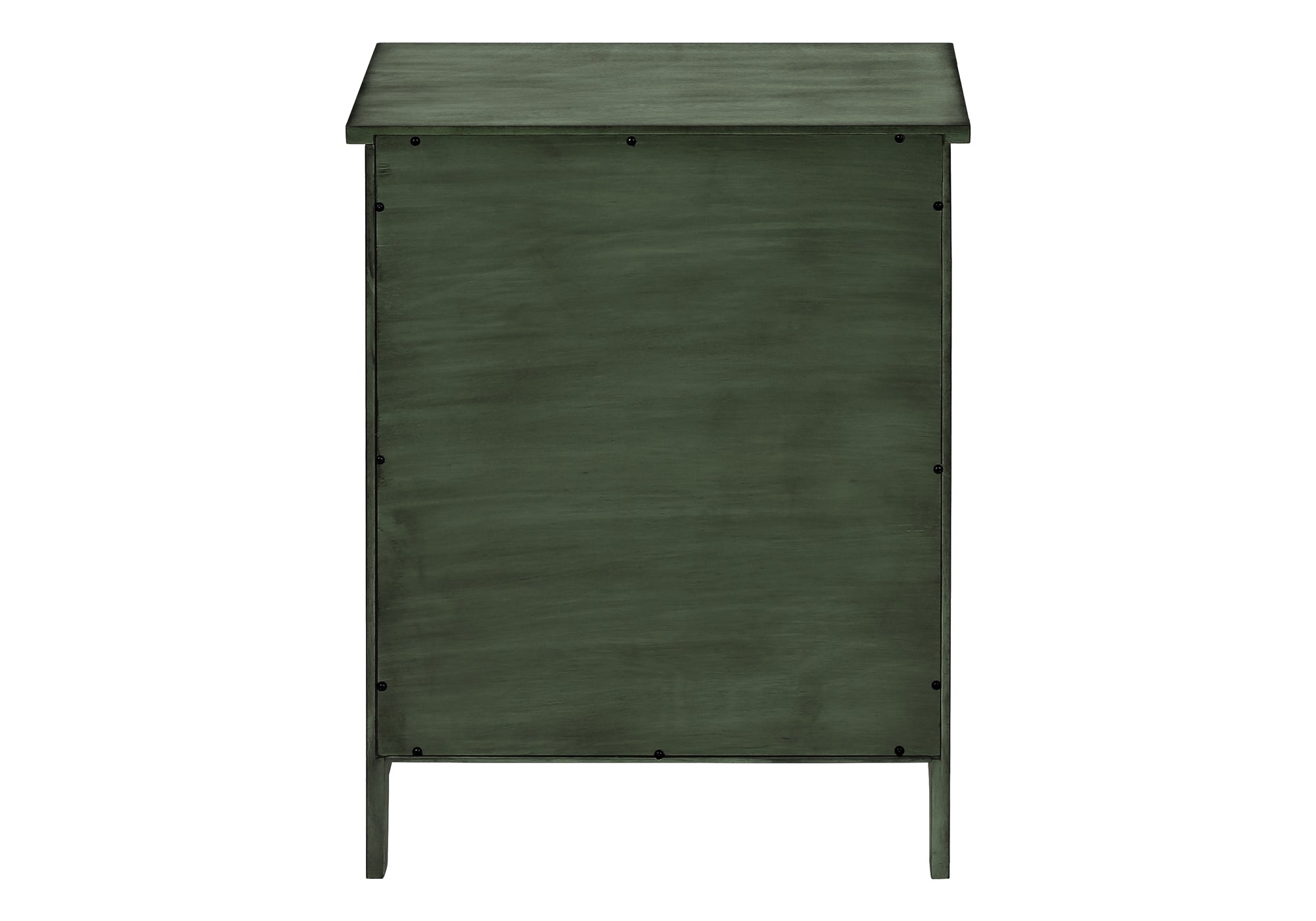 ACCENT TABLE - 25""H / ANTIQUE GREEN VENEER END TABLE