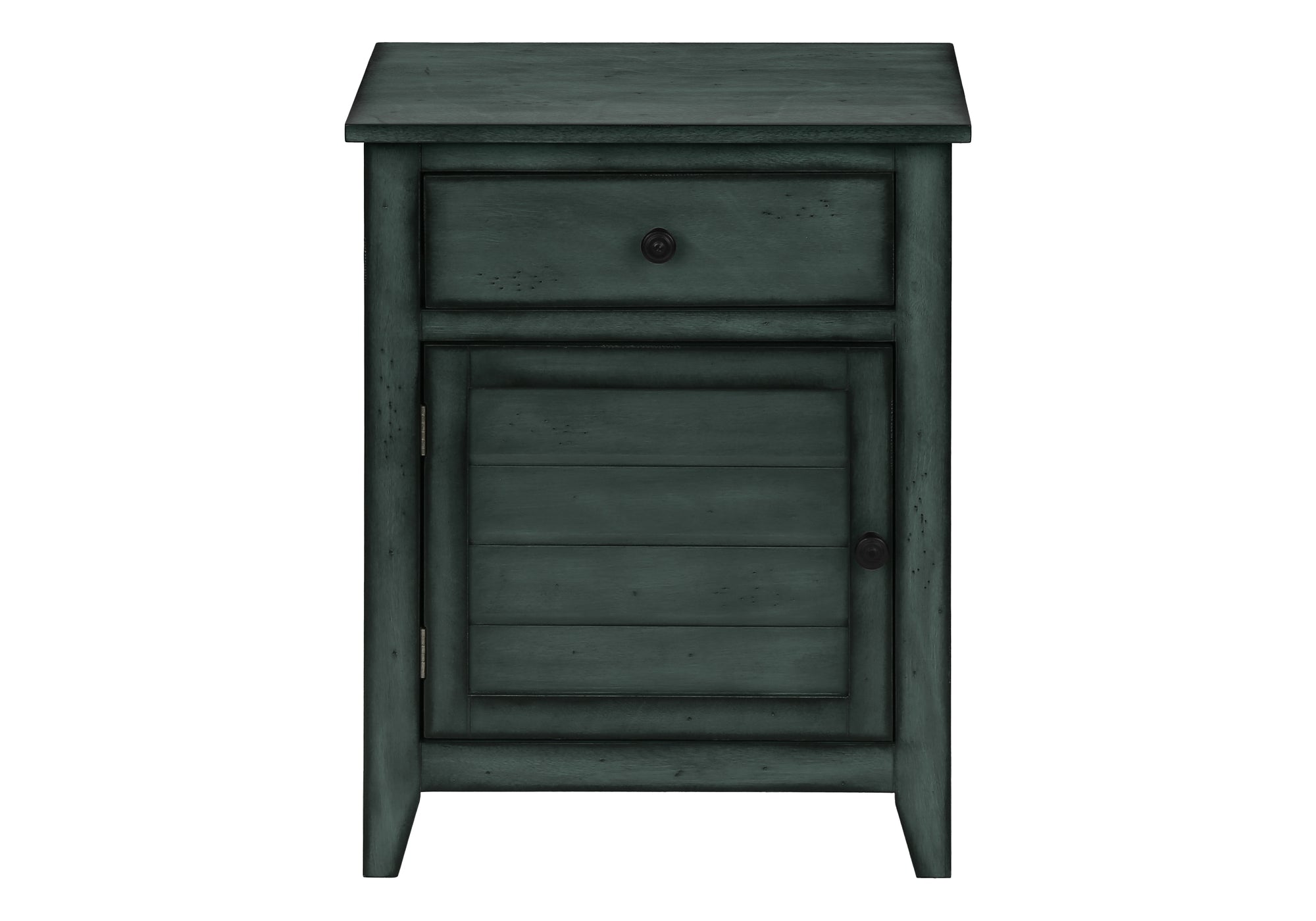 ACCENT TABLE - 25""H / ANTIQUE BLUE VENEER END TABLE