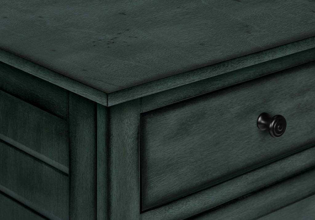 ACCENT TABLE - 25""H / ANTIQUE BLUE VENEER END TABLE