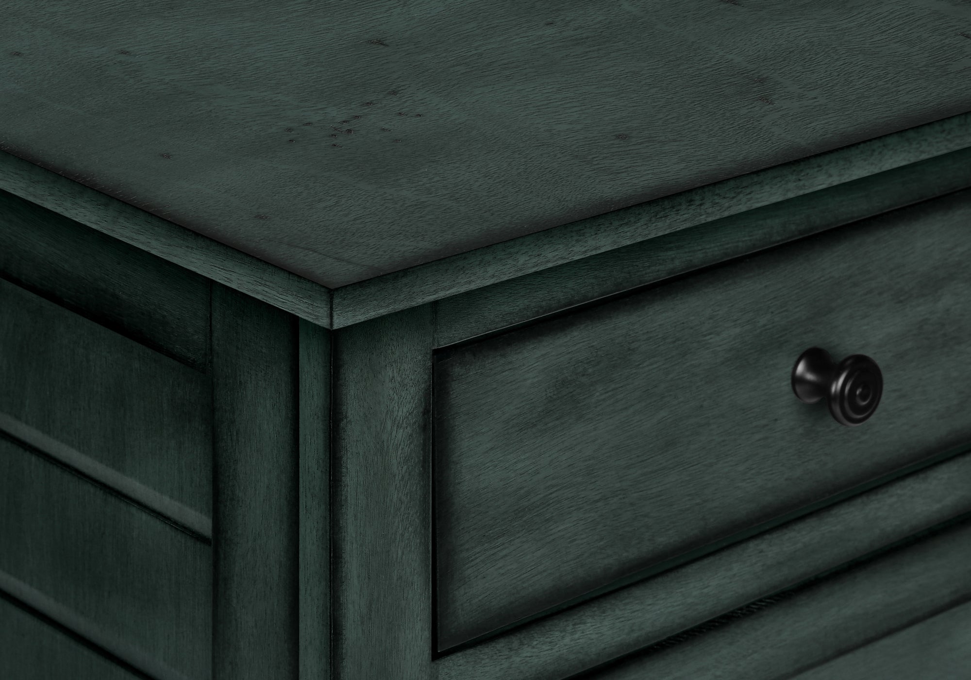 ACCENT TABLE - 25""H / ANTIQUE BLUE VENEER END TABLE