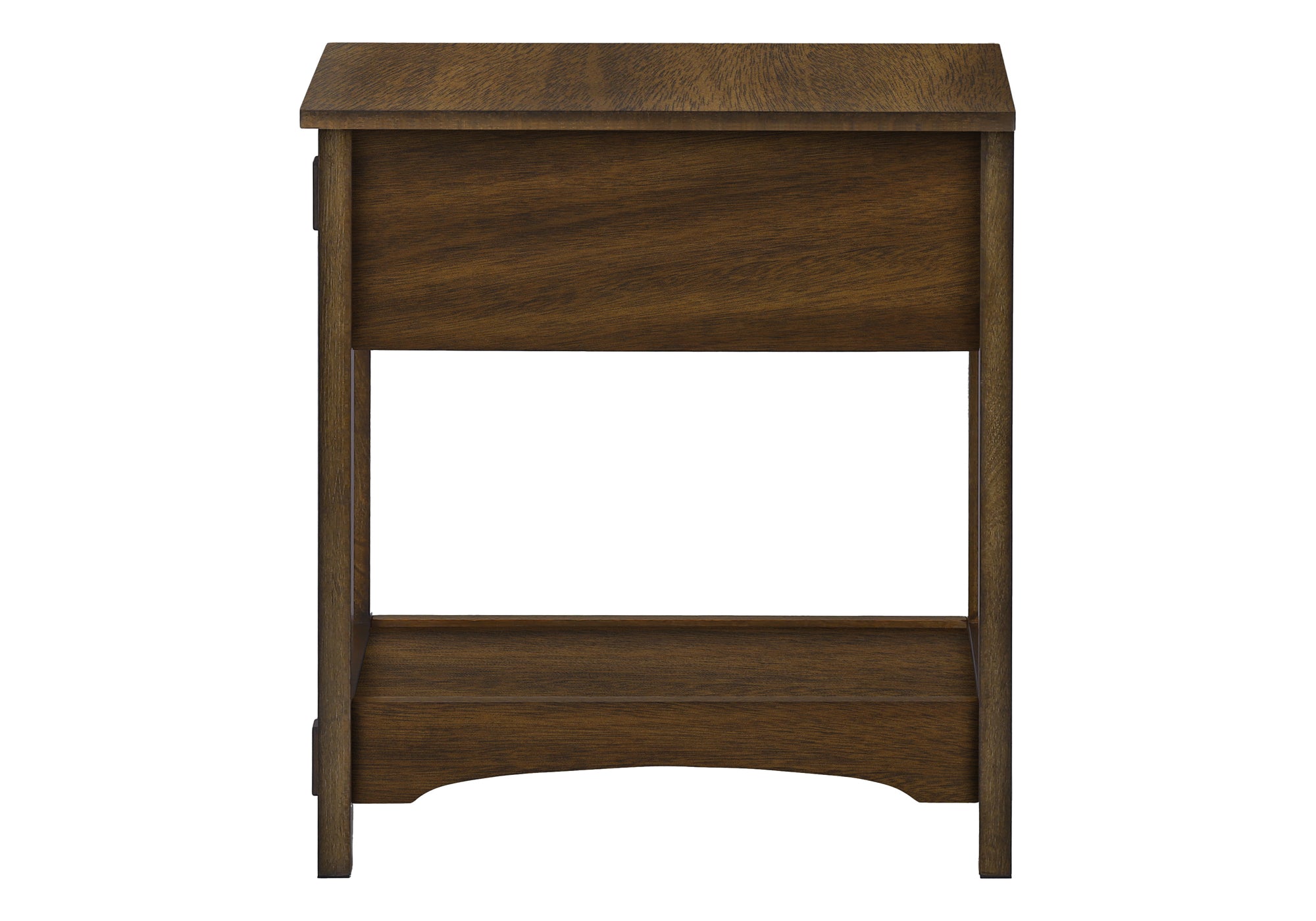 ACCENT TABLE - 24""H / BROWN WALNUT VENEER END TABLE