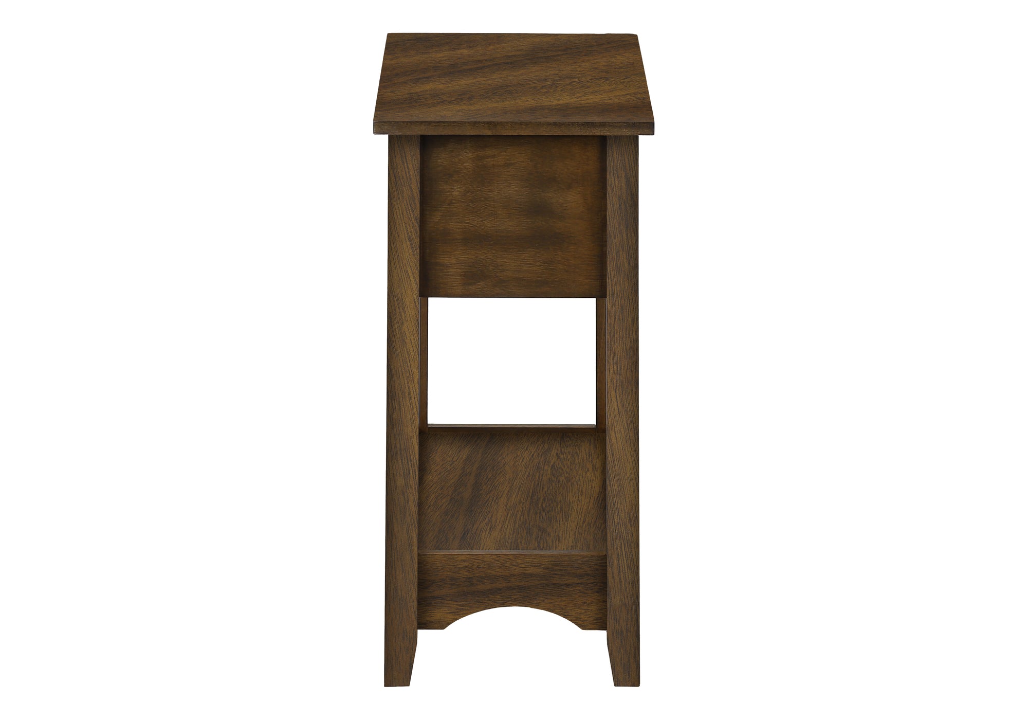 ACCENT TABLE - 24""H / BROWN WALNUT VENEER END TABLE