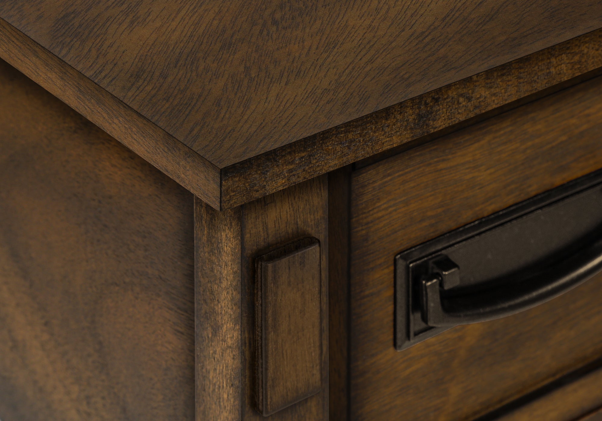 ACCENT TABLE - 24""H / BROWN WALNUT VENEER END TABLE