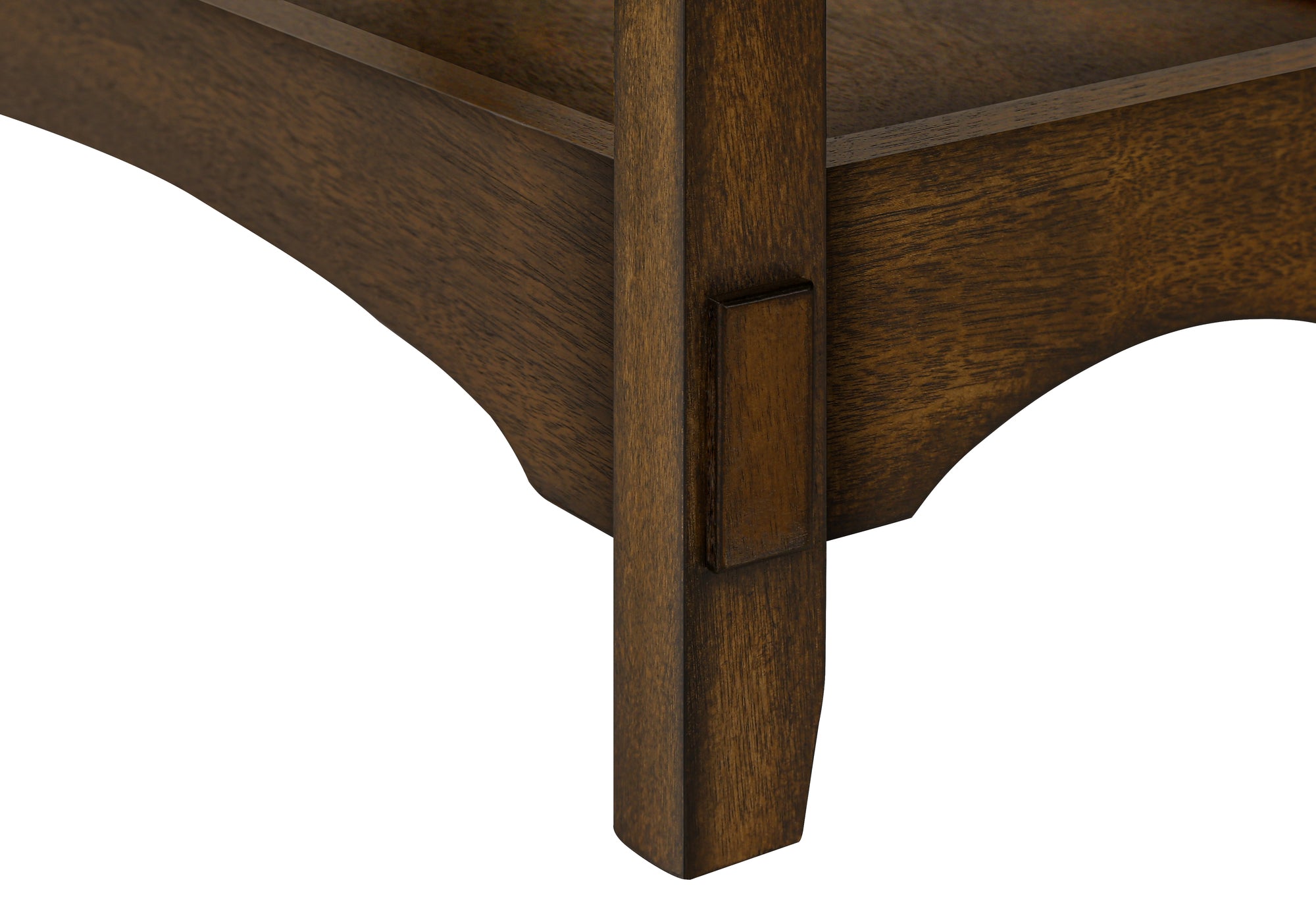 ACCENT TABLE - 24""H / BROWN WALNUT VENEER END TABLE