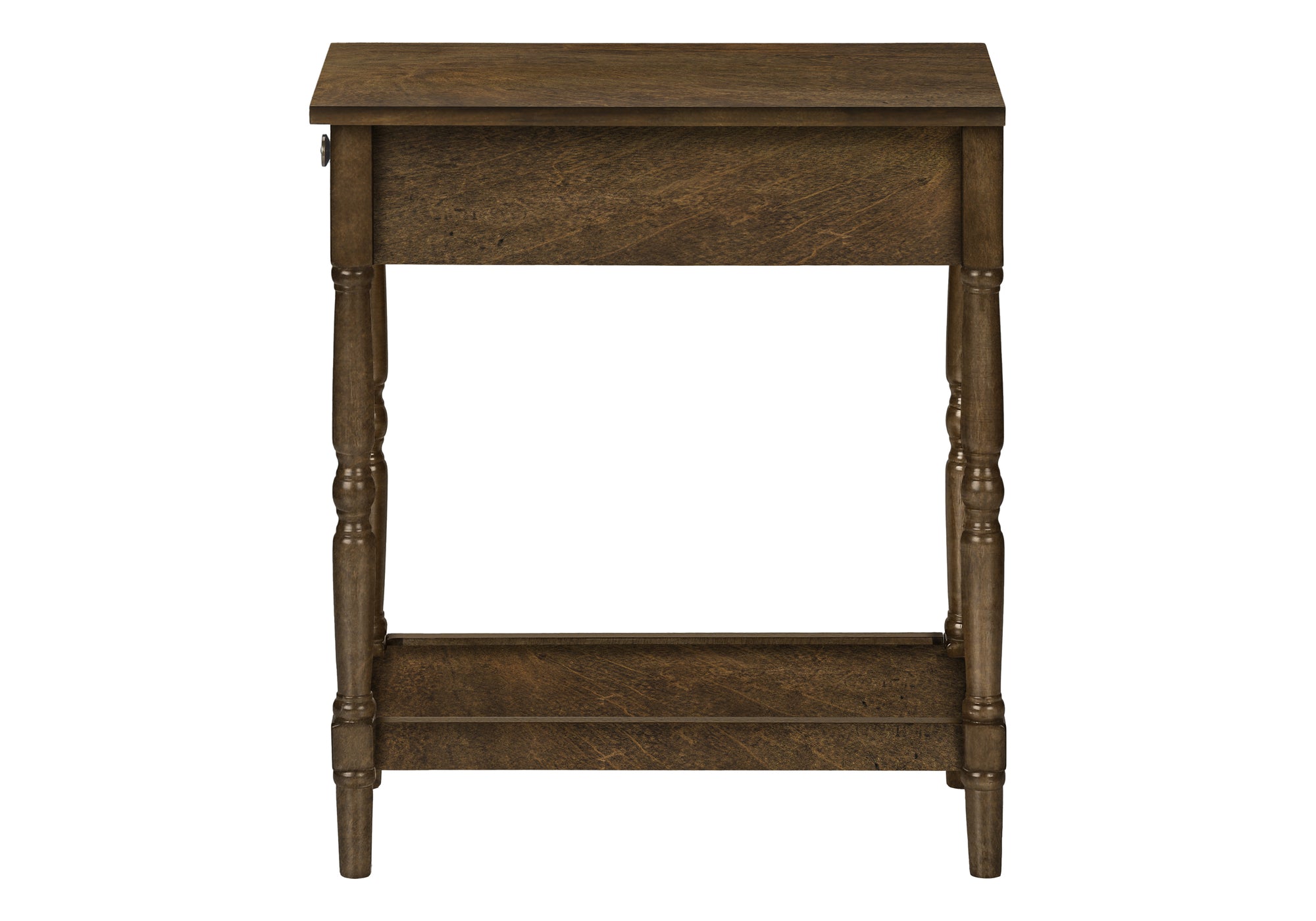 ACCENT TABLE - 24""H / ESPRESSO VENEER END TABLE