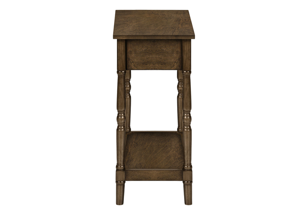 ACCENT TABLE - 24""H / ESPRESSO VENEER END TABLE
