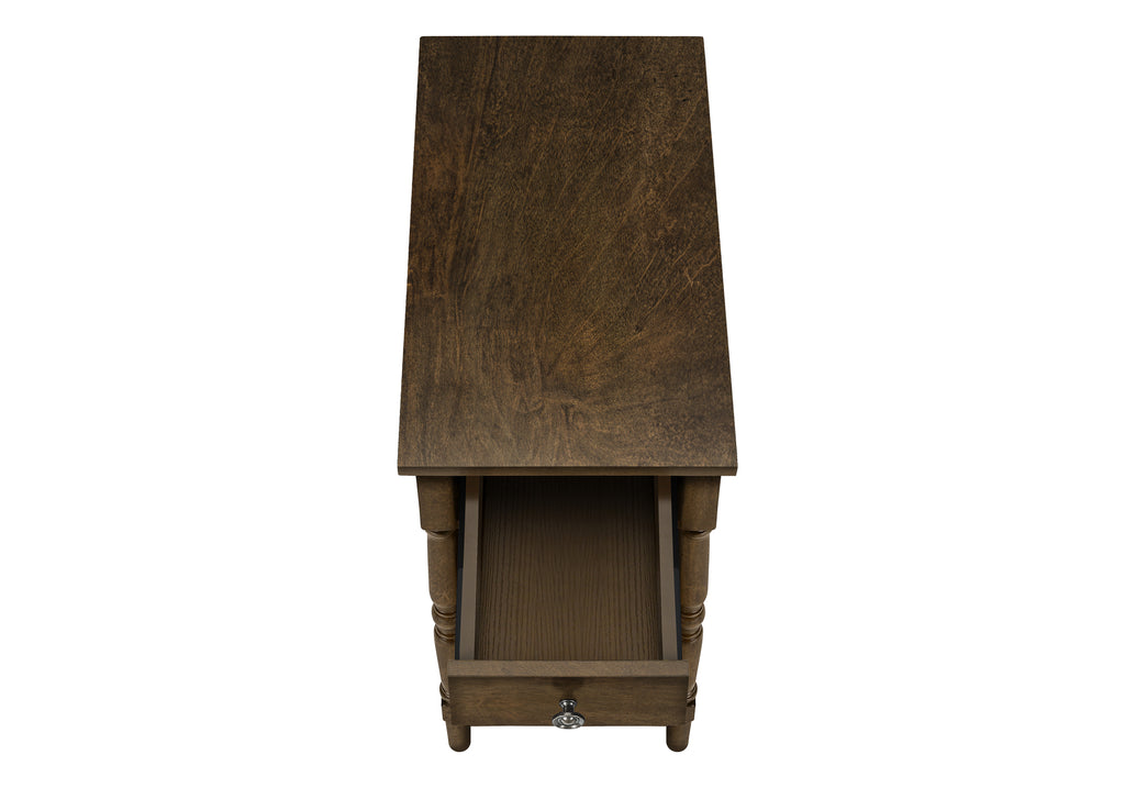 ACCENT TABLE - 24""H / ESPRESSO VENEER END TABLE