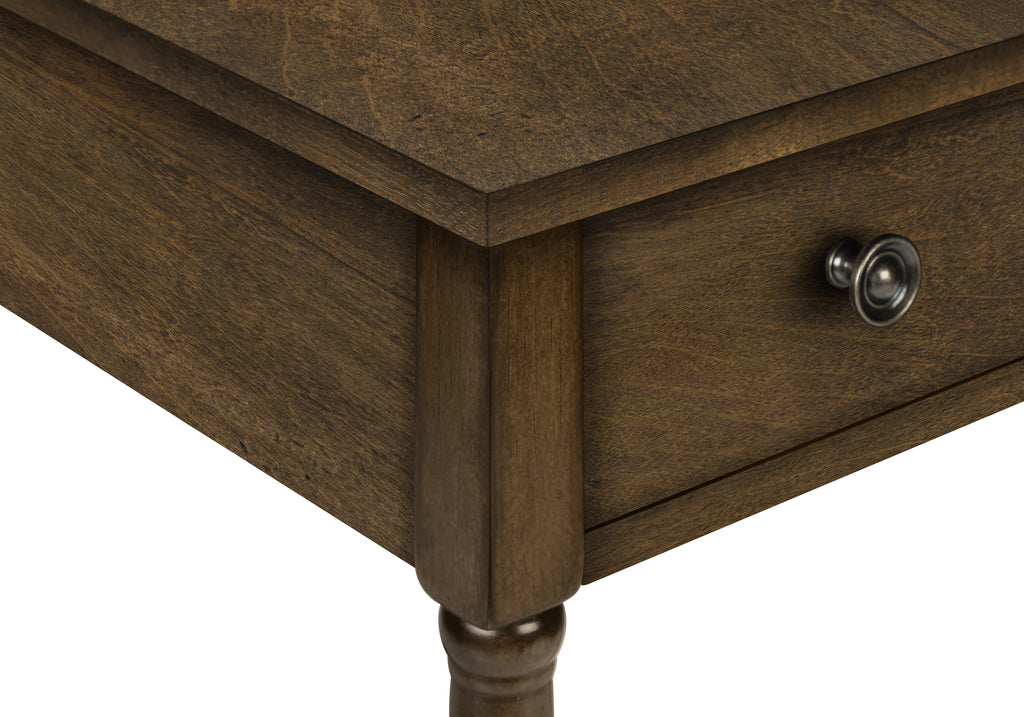ACCENT TABLE - 24""H / ESPRESSO VENEER END TABLE
