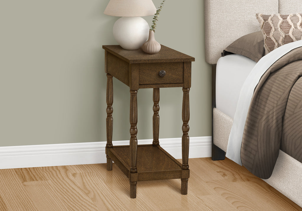 ACCENT TABLE - 24""H / ESPRESSO VENEER END TABLE