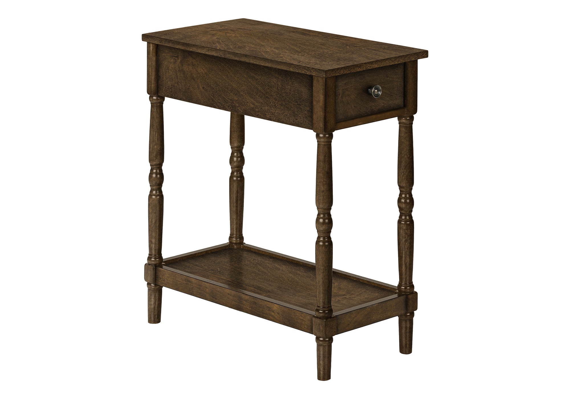 ACCENT TABLE - 24""H / ESPRESSO VENEER END TABLE
