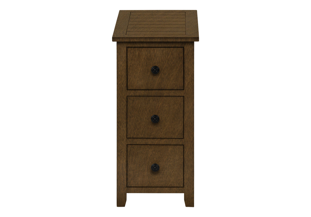 ACCENT TABLE - 24""H / ESPRESSO VENEER END TABLE