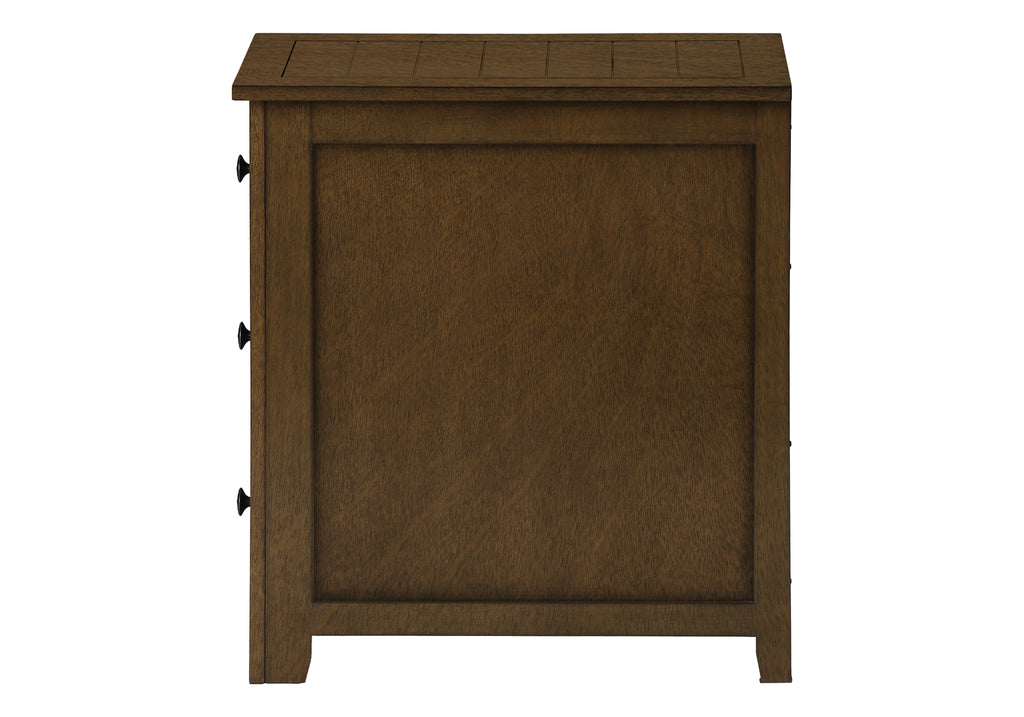 ACCENT TABLE - 24""H / ESPRESSO VENEER END TABLE