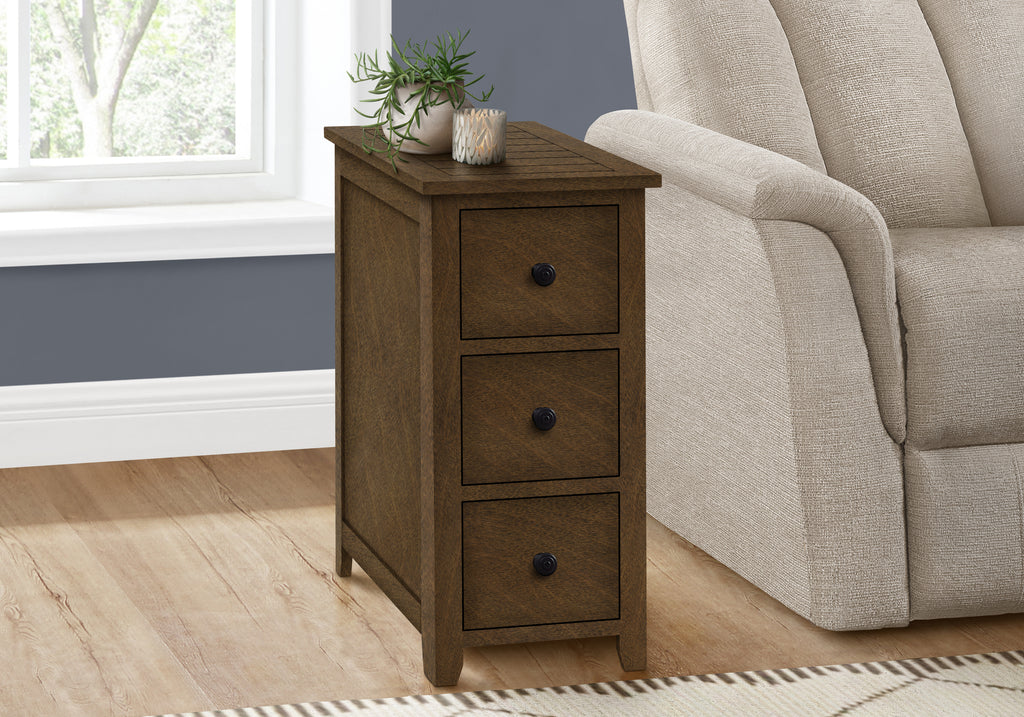 ACCENT TABLE - 24""H / ESPRESSO VENEER END TABLE