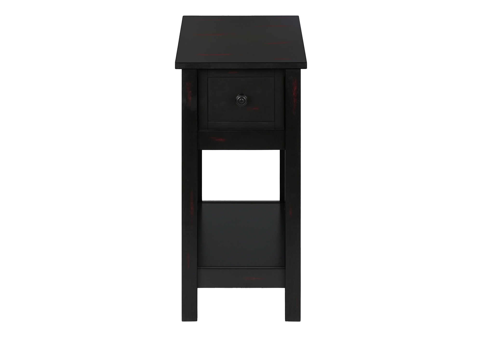 ACCENT TABLE - 24""H / BLACK VENEER END TABLE