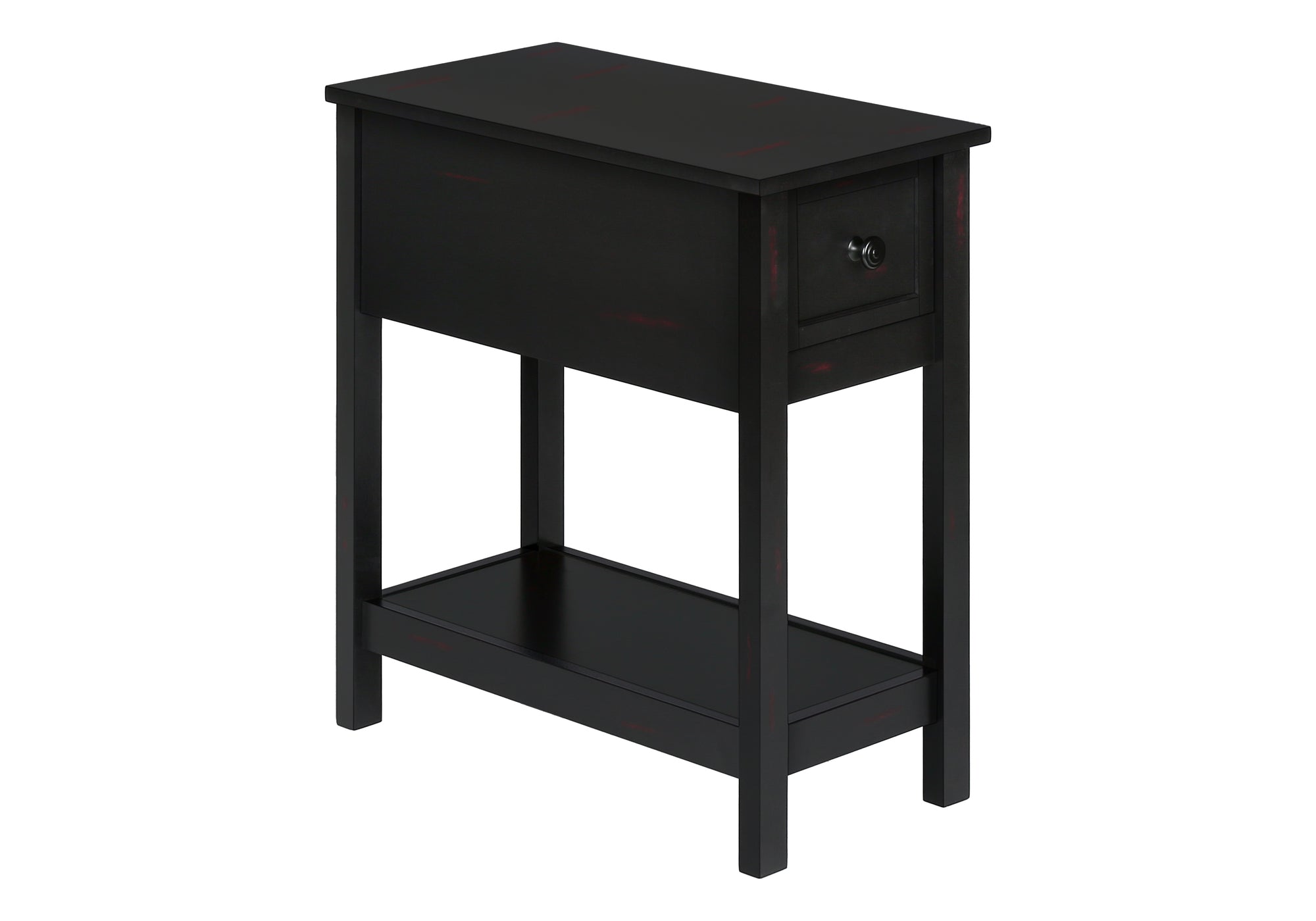 ACCENT TABLE - 24""H / BLACK VENEER END TABLE