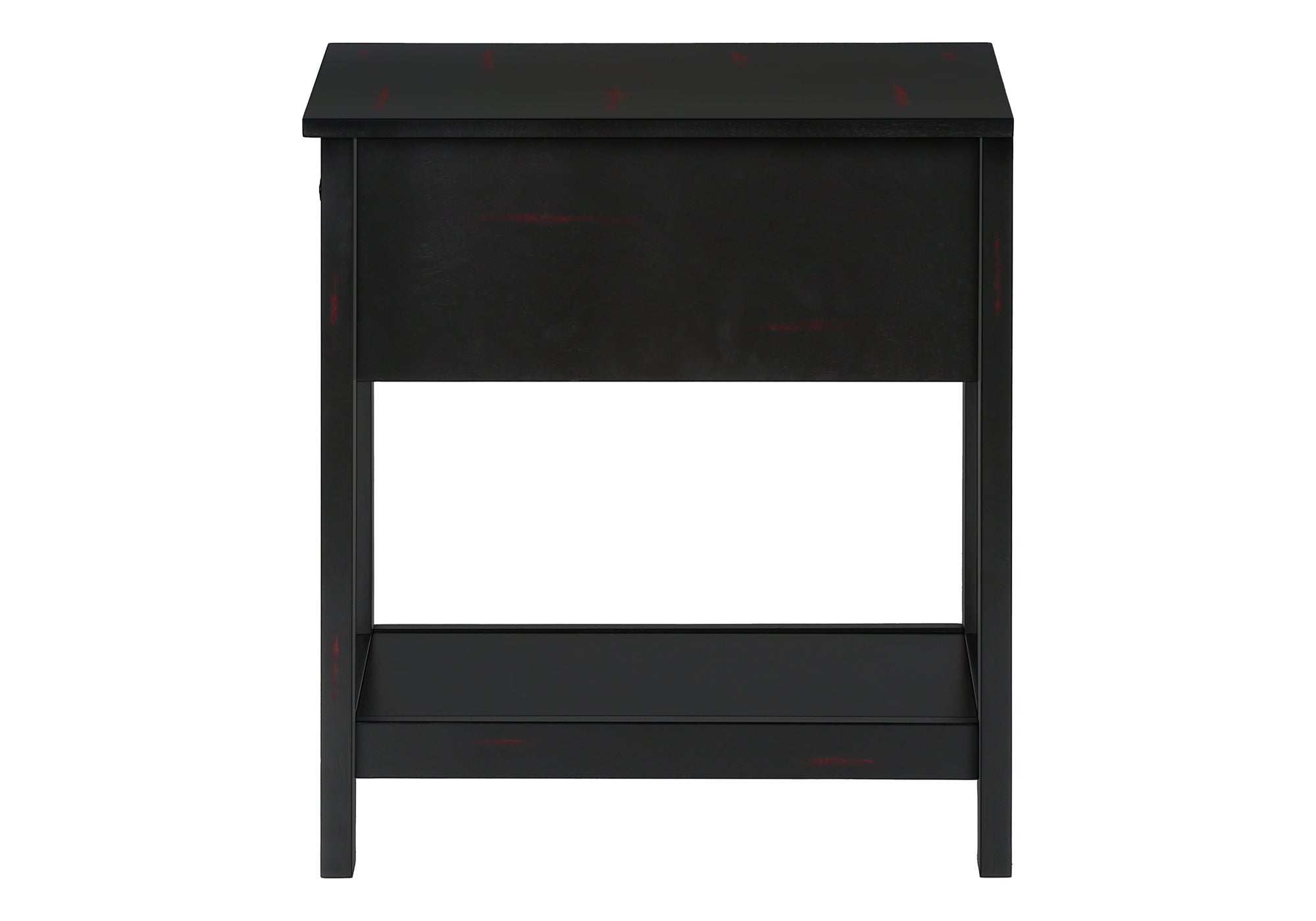 ACCENT TABLE - 24""H / BLACK VENEER END TABLE