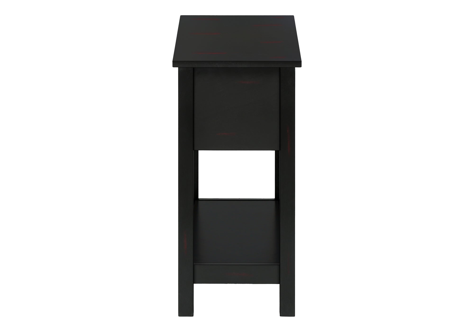 ACCENT TABLE - 24""H / BLACK VENEER END TABLE