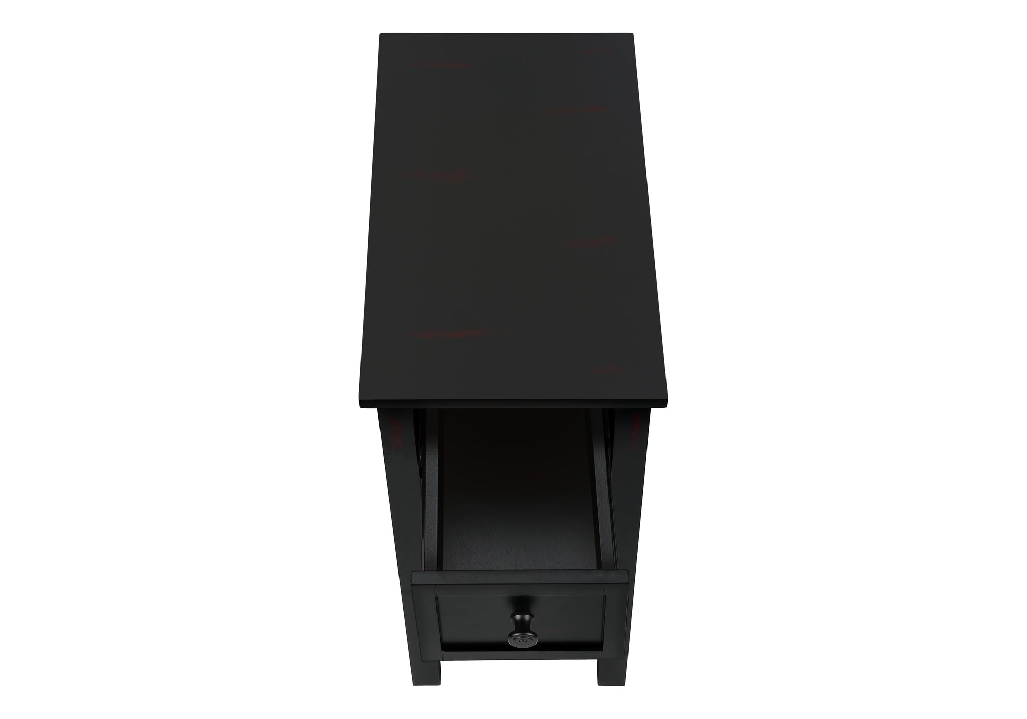 ACCENT TABLE - 24""H / BLACK VENEER END TABLE