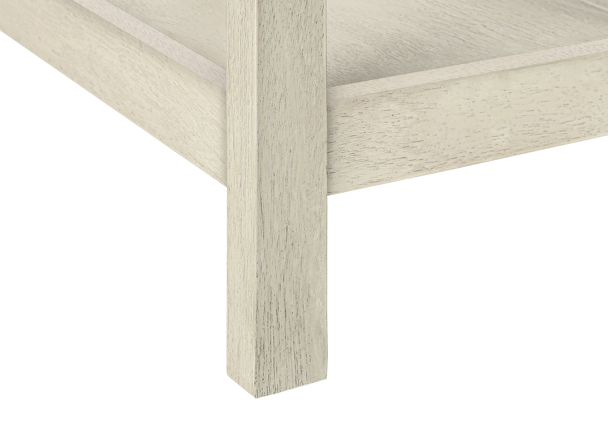 ACCENT TABLE - 24""H / ANTIQUE WHITE / ESPRESSO VENEER