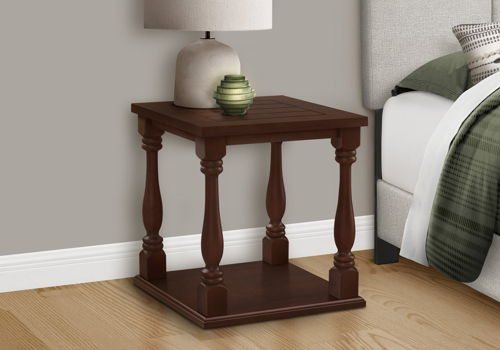 ACCENT TABLE - 25""H / ESPRESSO VENEER END TABLE