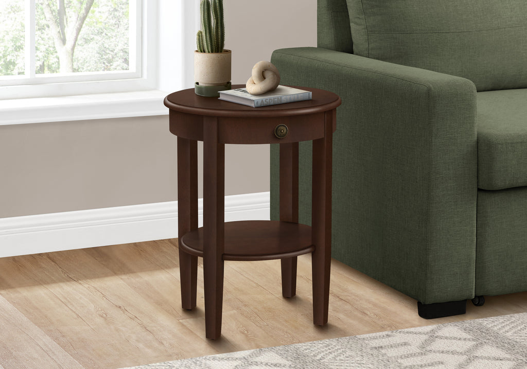ACCENT TABLE - 23""H / ESPRESSO VENEER END TABLE