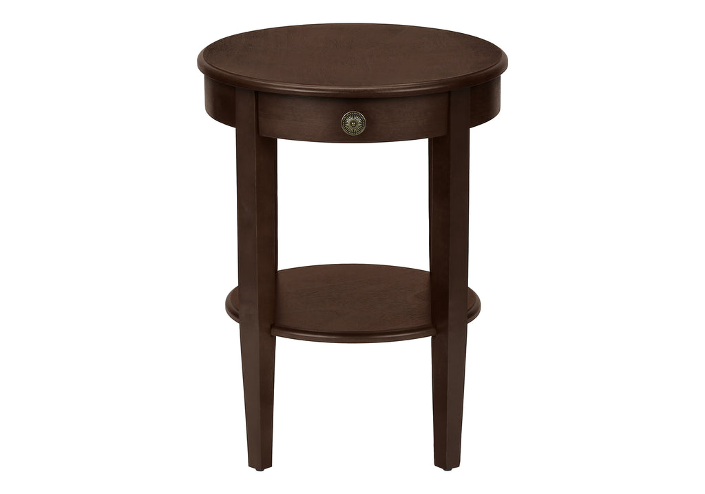 ACCENT TABLE - 23""H / ESPRESSO VENEER END TABLE